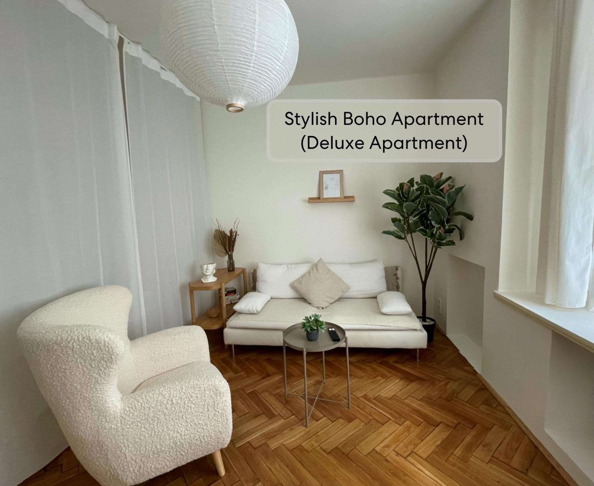 Urban Retreat I Modern Boho Apartments In Lovely Letna District - 10 Minutes From Old Town Praga Zewnętrze zdjęcie